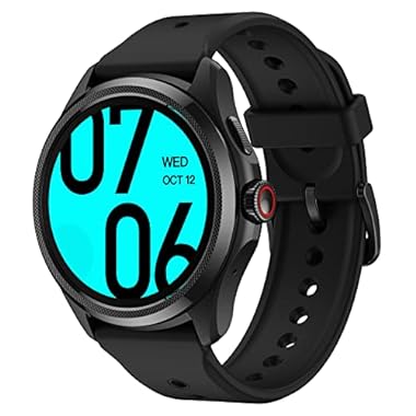 Ticwatch Pro 5 Android Smartwatch para Hombres Snapdragon W5+ Gen 1 Plataforma Wear OS Reloj Inteligente 80 Horas de duración de la batería Salud Fitness Seguimiento (Obsidian)