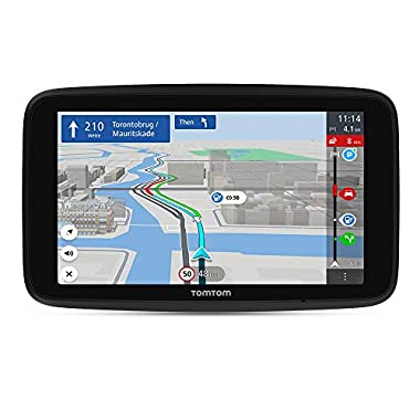 TomTom GPS para Coche GO Discover, 7 Pulgadas, con tráfico y radares, mapas del Mundo, actualizaciones rápidas Via WiFi, disponibilidad de Parking, Precios de Combustible, Soporte Click-Drive