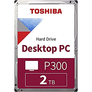 TOSHIBA P300 Disco duro interno 2 TB - 3,5" - 7200 RPM - 6 GB/s - Para juegos, ordenadores, equipos de escritorio, estaciones de trabajo y más