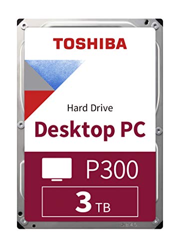 TOSHIBA P300 Disco duro interno 3 TB - 3,5" - 7200 RPM - 6 GB/s - Para juegos, ordenadores, equipos de escritorio, estaciones de trabajo y más