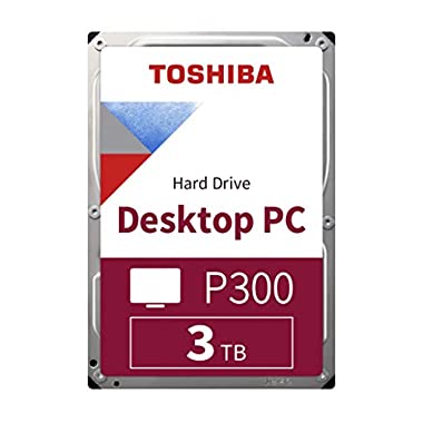 TOSHIBA P300 Disco duro interno 3 TB - 3,5" - 7200 RPM - 6 GB/s - Para juegos, ordenadores, equipos de escritorio, estaciones de trabajo y más