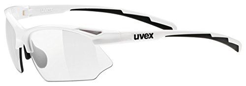 Uvex Sportstyle 802 Vario Gafas de Ciclismo, Adulto, Blanco/Negro, Talla Única (blanco / negro)