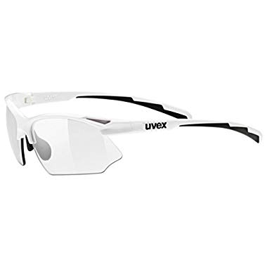 Uvex Sportstyle 802 Vario Gafas de Ciclismo, Adulto, Blanco/Negro, Talla Única (blanco / negro)