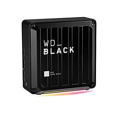 WD_BLACK D50 Game Dock - El centro de conexión para tu estación de juegos con puertos Thunderbolt 3, DisplayPort, USB-A & C, Ethernet y Audio (Diskless, Desktop SSD, Estándar, Consola o PC)
