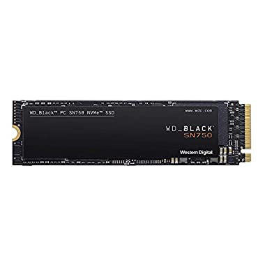 WD Black SN750 - SSD Interno NVMe para Gaming de Alto Rendimiento, 2 TB (Sin disipador térmico, 2TB)