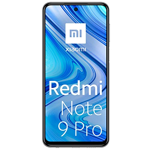 Xiaomi Redmi Note 9 Pro - Smartphone de 6.67" (Glacier White) (Países Bajos, República Checa, Portugal, Bélgica, Dinamarca, 6GB + 64GB)